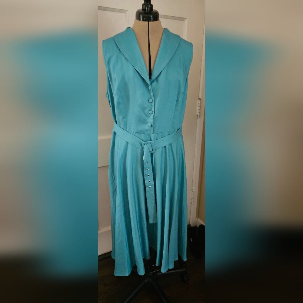 Vintage inspired blue dress
